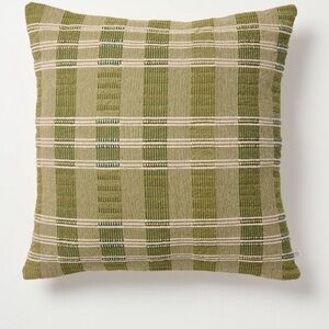 Hearth & Hand Green and Tan Plaid Accent Pillow